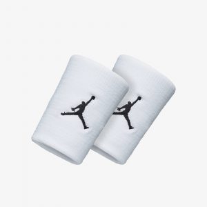 Muñequeras Jordan Dri Fit Blanco/Blanco